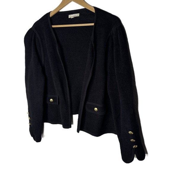 Barbour Modern Heritage | Loretta Knit Blazer Jacket Black | Size 12 - Picture 2 of 7